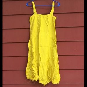 DKNY yellow stressed dress